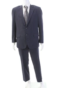Brooks Brothers Herren Wollkragen Zwei-Knopf Blazer Hose Set Blau Größe 42 - Bild 1 von 11