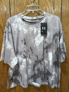Under Armour Shirt Womens 2XL Vanish Energy Crop Rush Athletic Loose Fit Tee - Picture 1 of 4