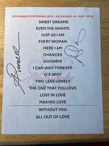 LISTA SET fornitura aerea firmata autografata Graham & Russell 7-20-25 COA ologramma - Foto 1 di 2