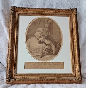 I dolori di Werter incisione originale Stipple di Ryley & Ryder 1786 incorniciata - Foto 1 di 17