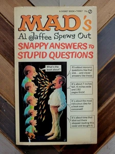 MAD's Al Jaffe: "SPEWS OUT SNAPPY ANSWERS TO STUPID QUESTIONS" #1 (1968 Signet) - Picture 1 of 5
