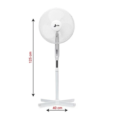 Grafner Ventilator Standventilator Ø 41 cm Oszillierend Höhenverstellbar weiß - Bild 1 von 4