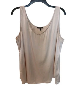 EILEEN FISHER Seiden Stretch Charmeuse Satin Tank Top Shell Gr. XL beige hellbraun V - Bild 1 von 11