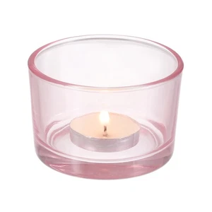Portacandele Votivo, Portacandele Tealight in Vetro da 2,8 Pollici, Rosa - Foto 1 di 6