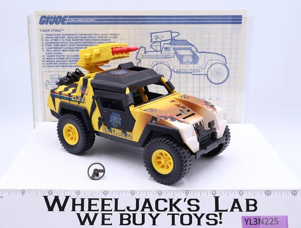 Tiger Sting 100% Complete GI Joe Tiger Force 1989 Hasbro Vintage Vehicle - Image 1 of 4
