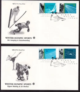 2001 Winter Olympic Sports Sc 3552-3555 FDC PCS skiing skating snowboarding - Picture 1 of 1