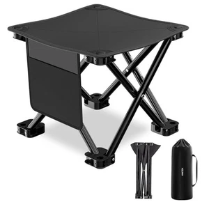Folding Camping Stool, 13 inch Portable Picnic Stool for Camping Fishing Hiki... - Picture 1 of 6
