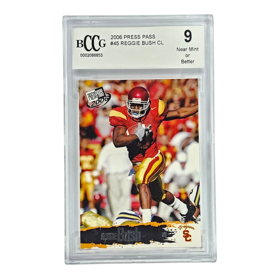 2006 Press Pass Reggie Bush #45 Checklist CL Rookie RC USC BCCG 9 - Image 1 of 2