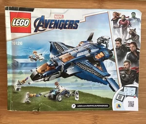 Lego Marvel Avengers 76126 Instruction Manual Only Plane  Superheroes  - Picture 1 of 4