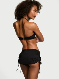 Victoria's Secret Swim Essential Ruched Swim Skirt, Black, Size XL, NWT - Picture 1 of 3
