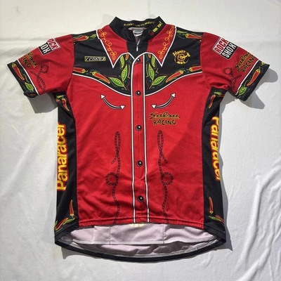 Voler Salsa Cycles Racing Jersey Made in USA Micro Matrix Mens Short Sleeve - Image 1 of 4