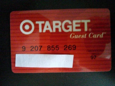*TARGET RARE EXPIRED CREDIT CARD*  No expiry date. - Image 1 of 2
