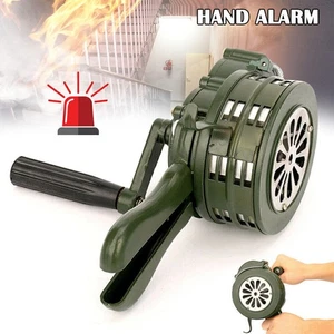Sirene Handsirene Aluminiumgehäuse 110dB Natogrün Handkurbel Einklappbar Ne K0O6 - Bild 1 von 11