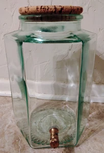 SVE erogatore acqua Italia vetro ottone rubinetto 12" da tavolo - Foto 1 di 8