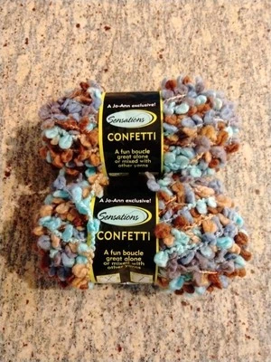 Lote de 2 Hilos de Confeti Sensations Azul/Marrón NUEVO Foto 1 de 4