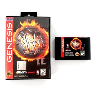 NBA Jam T.E. (Sega Genesis, 1995) Authentic No Manual Tested & Works - Picture 1 of 9