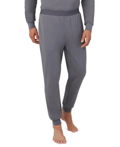 Lacoste Mens Straight Fit Thermal Waffle Knit Gray Joggers Size S - Picture 1 of 4