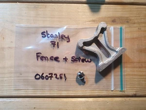 De colección Stanley 71 Router Plano Cerca y Tornillo Antiguo Carpintería Herramientas de Mano Herramienta - Imagen 1 de 1