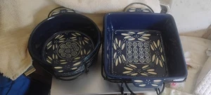 Temp-tations By Tara Carved Old World 1.5 Qt. & 2 Qt. Casserole Dishes W/Basket - Bild 1 von 14
