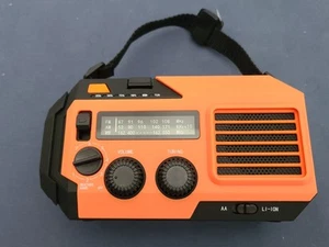 Fospower-Emergency Weather Radio-Model A6-NOAA/AM/FM-Solar-Hand Crank-Flashlight - Picture 1 of 13