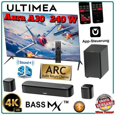 Ultimea Aura A30 5.1 Soundbar Subwoofer Wireless 250 W HDMI USB Bluetooth AUX