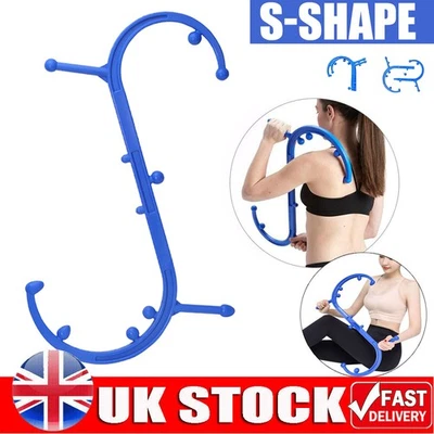 Body Back Buddy Trigger Point Deep Therapy Self Massage Tool S Shape UK