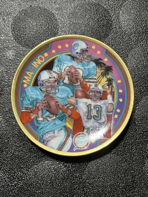 1990 Dan Marino Miami Dolphins Sports Impressions Mini Plate Superstar Series - Image 1 of 2