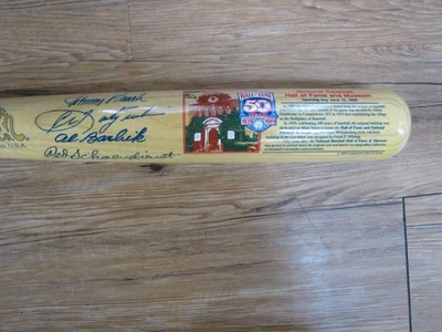 Carl Yastrzemski Johnny Bench Cooperstown Bat Autograph Signed Auto PSA/DNA - Image 1 of 4