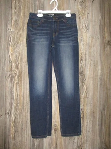 Cat & Jack Boys Skinny darkwash blue Jeans blue Size 14 Msre 28x25.25 - Picture 1 of 11