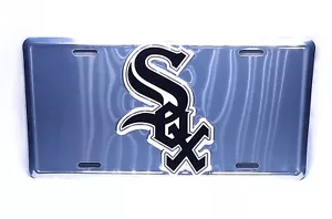 Licensed MLB CHICAGO WHITE SOX 3D EMBOSSED METAL CAR LICENSE PLATE - Picture 1 of 16