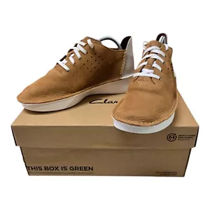 Clarks Velhill Etch Womens Shoes Leather Light Tan Combination 10US,7.5UK,41.5EU - Picture 1 of 10