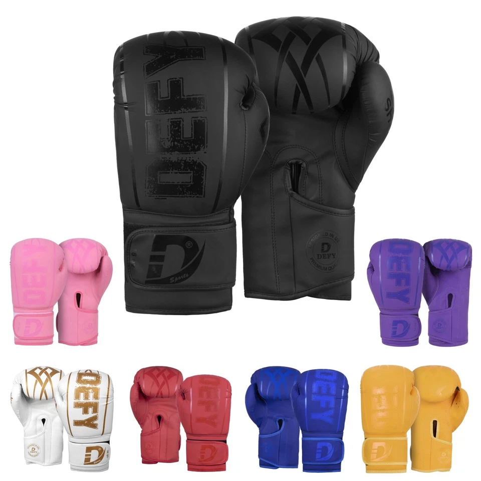 DEFY® Synthetic Leather Boxing Glove Thai Training Punching Bag Sparring Gloves  - Image 1 of 1