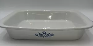 Corningware Girarrosto Rettangolare Blu Fiordaliso A-12 12 1/4 X 10 1/4 X 2 1/4 Vintage - Foto 1 di 12