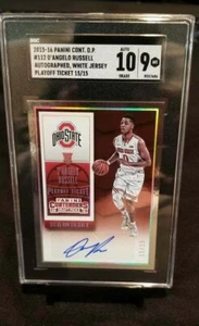 D'ANGELO RUSSELL 2015-16 Panini Contenders DP #112 AUTO #15/15 RC SGC 10/9 - Picture 1 of 2