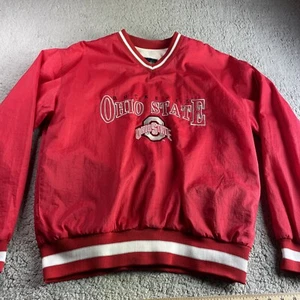 HOLLOWAY GEFÜTTERTER OHIO STATE BUCKEYES PULLOVER ROT JACKE GRÖSSE MEDIUM - Bild 1 von 8