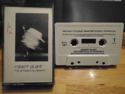 RARE OOP Robert Plant 2x CASSETTE TAPE Principle of Moments Nirvana LED ZEPPELIN - Image 1 of 4