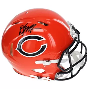 D.J. Moore Autographed Chicago Bears F/S Orange Alternate Helmet BAS Signed DJ - Picture 1 of 5