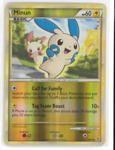 2010 Pokemon 34/95 Minun Non Holo Unleashed English NM 0321#75 - Picture 1 of 2