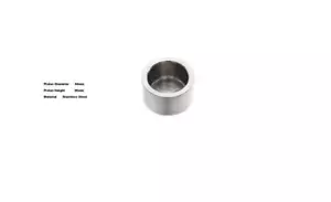 per MINI 1275 GT 10" Ruote 69-1974 una PINZA FRENO ANTERIORE Pistone Inox St - Foto 1 di 3
