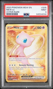 Pokémon 151 ~ MEW ex ~ PSA 9 neuwertig ~ Full Art Gold hyper selten 205/165 - Bild 1 von 3