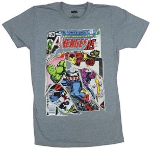 Avengers Adult New T-Shirt - Heroes Torn From Comics and Reassembled - Picture 1 of 1