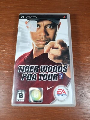 Tiger Woods PGA Tour (PlayStation PSP, 2005) Complete w/ Manual CIB Black Label - Image 1 of 3