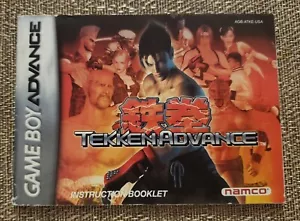 Tekken Advance - Nintendo Game Boy Advance GBA - Instruction Manual Only - Picture 1 of 9