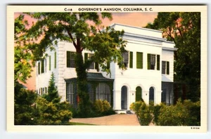 Governor's Mansion Building Columbia South Carolina Linen Postcard Unused SC - Picture 1 of 2