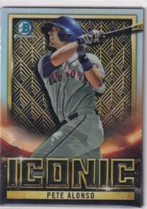 2023 Topps MLB Baseball Bowman Chrome No. BI-7 Pete Alonso Iconic - Bild 1 von 2