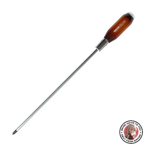 NEW VESSEL Strong Through-Through Screwdriver Wooden Handle (Lo - Image 1 of 1