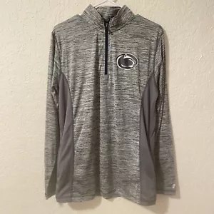 Camisa Gráfica Russell Penn State Para Hombres Manga Larga Atlética Gris Cuarto Cremallera M - Imagen 1 de 10