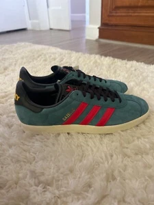 Men's adidas Originals Green LA Galaxy 2024 Jersey Hook Gazelle Shoes - Picture 1 of 4
