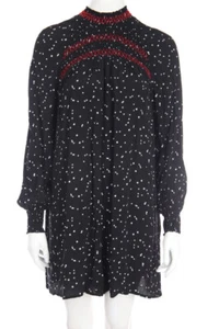 ZARA dress Ruffles L black-white NEW - Bild 1 von 5