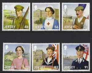 JERSEY 2014 THE GREAT WAR SET OF 6 UNMOUNTED MINT, MNH - Bild 1 von 1